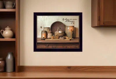 Homezia By Grace 1 Black Framed Print Wall Art In Multi