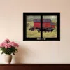 Homezia By The Red Barn Herd Of Angus 2 Black Framed Print Wall Art