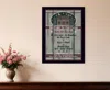 Homezia Cabin Rules 6 Black Framed Print Wall Art