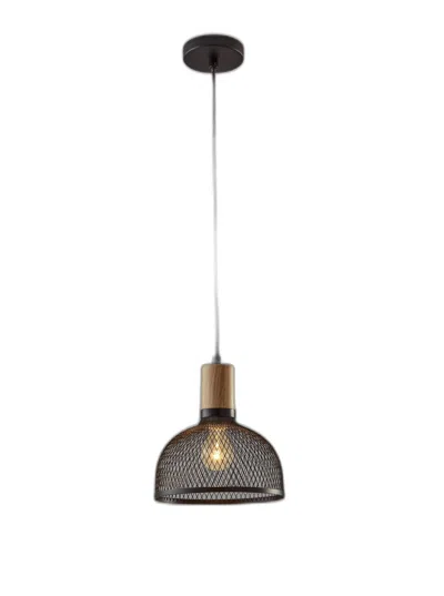 Homezia Caged Black Metal Small Ceiling Pendant