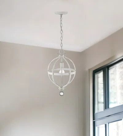 Homezia Callie 1-light Country White Pendant