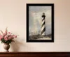 Homezia Cape Hatteras Lighthouse 3 Black Framed Print Wall Art