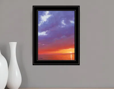 Homezia Certain Glow 3 Black Framed Print Wall Art