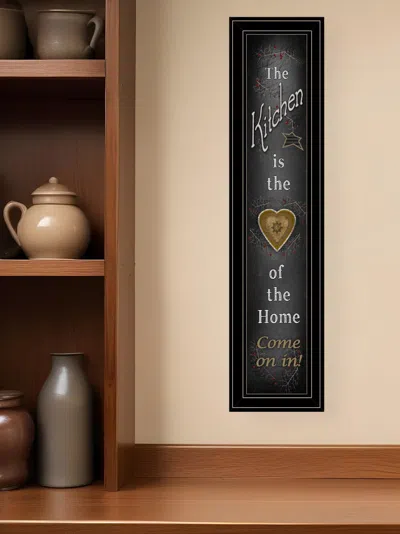Homezia Chalkboard Kitchen 4 Black Framed Print Kitchen Wall Art