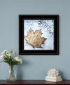 Homezia Channeling Fall 1 Black Framed Print Wall Art