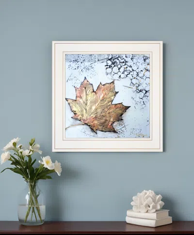 Homezia Channeling Fall 1 White Framed Print Wall Art