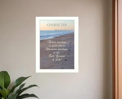 Homezia Character 2 White Framed Print Wall Art