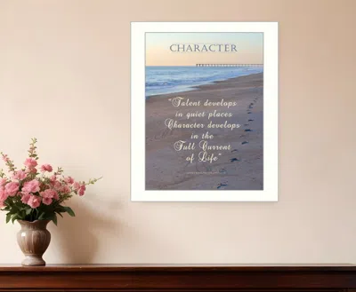 Homezia Character 4 White Framed Print Wall Art In Multi