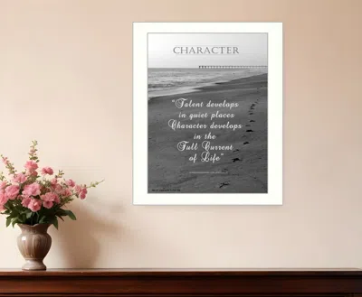 Homezia Character 6 White Framed Print Wall Art