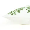 Homezia Chase The Snowflakes Green And White Decorative Throw Pillow