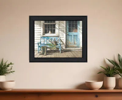 Homezia Cheerful Chores Black Framed Print Wall Art