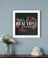 Homezia Cherish The Moments 2 White Framed Print Wall Art