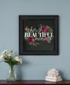 Homezia Cherish The Moments 3 Black Framed Print Wall Art