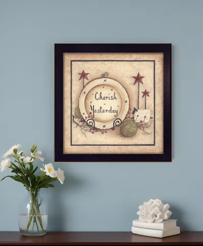 Homezia Cherish Yesterday 1 Black Framed Print Wall Art