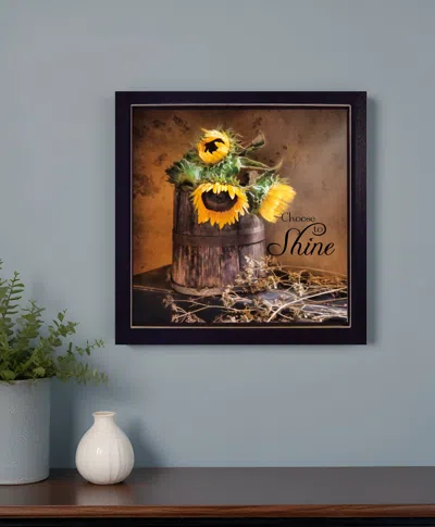 Homezia Choose To Shine Black Framed Print Wall Art