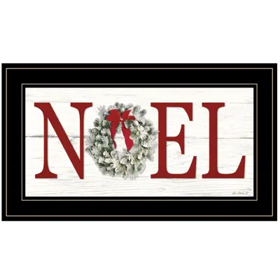 HOMEZIA CHRISTMAS NOEL 2 BLACK FRAMED PRINT WALL ART