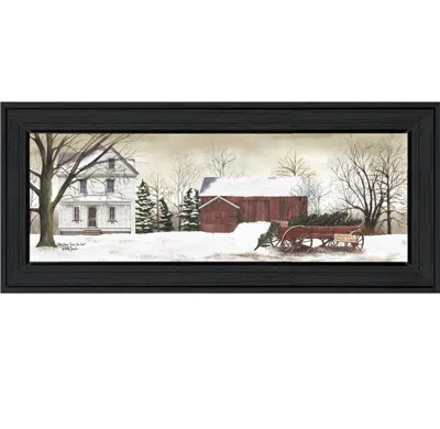 Homezia Christmas Trees For Sale 1 Black Framed Print Wall Art