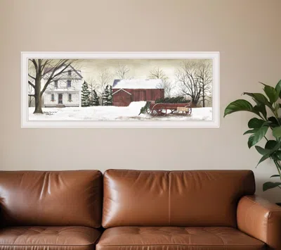 Homezia Christmas Trees For Sale 6 White Framed Print Wall Art