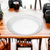 Homezia Clear Four Piece Round Swirl Acrylic Service For Four Salad Plate Set In Multi