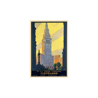 Homezia Cleveland Union Terminal Vintage Travel Unframed Print Wall Art