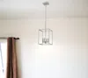 Homezia Cobar 4-light Satin Nickel Pendant