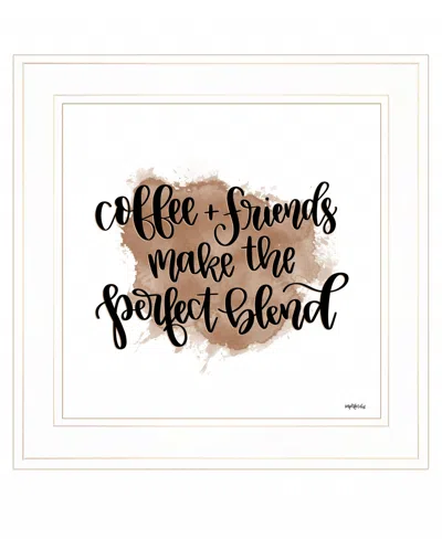 HOMEZIA COFFEE AND FRIENDS 2 WHITE FRAMED PRINT WALL ART