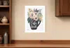 Homezia Coffee Break 1 White Framed Print Kitchen Wall Art