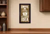 Homezia Coffee Is Always A Good Idea Black Framed Print Wall Art