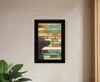 Homezia Colorful Dog Watching You Snack Black Framed Print Wall Art