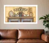 Homezia Come Gather At Our Table 3 White Framed Print Wall Art