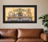 Homezia Come Gather At Our Table 4 Black Framed Print Wall Art