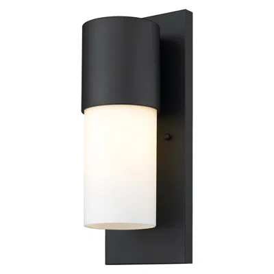 Homezia Contemporary Matte Black And White Wall Light In Multi