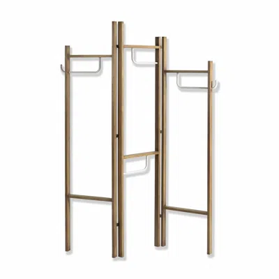 Homezia Contemporary Scandinavian Style Three Panel Room Divider Screen In Brown