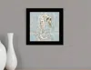 Homezia Coral Seahorse I 1 Black Framed Print Wall Art