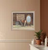 Homezia Country Bath 4 Brown Framed Print Bathroom Wall Art