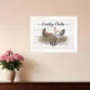 Homezia Country Chicks Rule 2 White Framed Print Wall Art