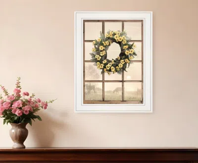 Homezia Country Gazing 2 White Framed Print Wall Art In Black