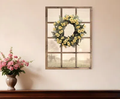 Homezia Country Gazing Framed Print Wall Art In Brown
