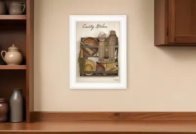 Homezia Country Kitchen 12 White Framed Print Kitchen Wall Art