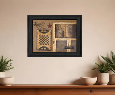Homezia Country Treasures Black Framed Print Wall Art