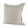 Homezia Cream Bordered Pillow Cover