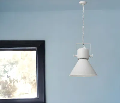 Homezia Crew 1-light White Pendant In Gray
