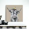 Homezia Cute Highland Cow Unframed Print Wall Art