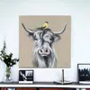 Homezia Cute Highland Cow Unframed Print Wall Art