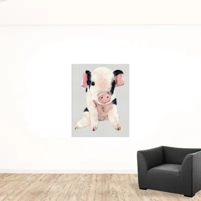 Homezia Cute Pink Piglet Unframed Print Wall Art