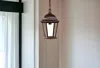 Homezia Dark Brown Domed Glass Lantern Hanging Light