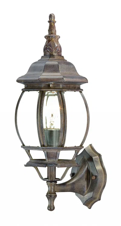 Homezia Dark Brown Glass Globe Wall Light In Pattern