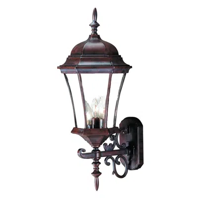 Homezia Dark Brown Ornamental Carousel Lantern Wall Light In Animal Print