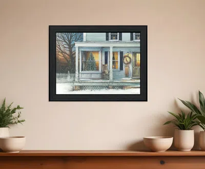 Homezia December Glow Black Framed Print Wall Art
