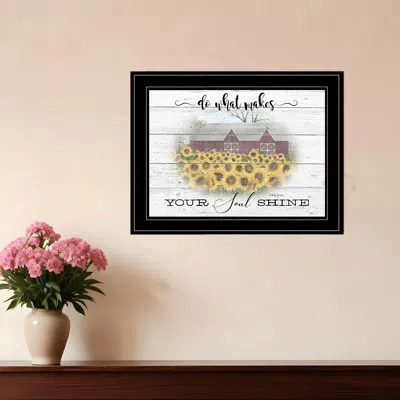 Homezia Do What Makes Your Soul Shine 2 Black Framed Print Wall Art